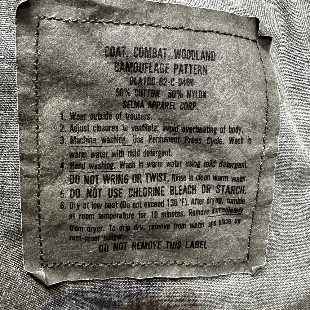 Vintage Men's Military Army Shirt Jacket Shacket S/M Woodland Camo Gorpcore Y2K - Picture 3 of 11